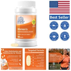Heart Supporting Daily Multivitamins for Women – 100 Tablets, Sugar-Free Formula
