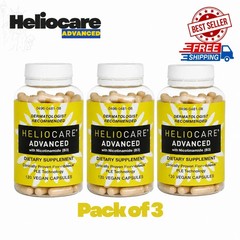 3 Packs Heliocare Advanced Nicotinamide B3 Skin Health 120 Capsules Exp: 08/2028