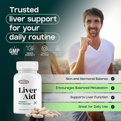 LIVERITE LIVER AID 3-Pack 90 Tablets (Total 270 Count) LIVER SUPPORT & CLEANSER