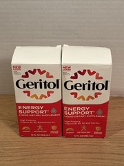 2 Pack Geritol Liquid B-Vitamins & Iron Supplement 3×12 Oz (354ml) Exp 5/2027