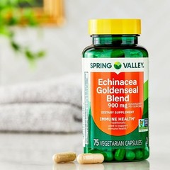 Spring Valley Echinacea Goldenseal Blend 900 mg Vegetarian Capsules 75 Count
