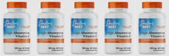 5X Doctor’s Best High Absorption Vitamin C 60 Tablets 500 Mg EXP 05/2026