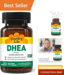 High-Purity DHEA 25mg Capsules – 90 Count for Enhanced Energy & Sexual Wellness