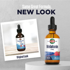KAL Melatonin DropIns, Drops, Raspberry (Btl-Glass) 3mg 1.85oz
