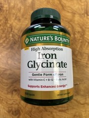 Nature’s Bounty Iron Glycinate 300 Count EXP 2/2028- New