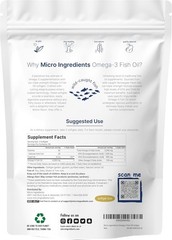 Triple Strength Omega-3 Fish Oil 4200mg Softgels – Lemon Flavor & Burpless, 2…