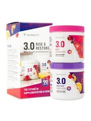 Youngevity 3.0 Rise & Restore + 1 (1X Herbal Lip Balm OR 1X Nourishing Body Bar)