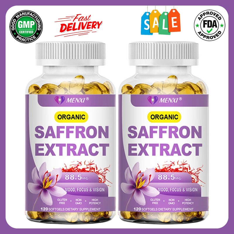 Pure Saffron Extract 88.5mg – Supports Healthy Appetite Suppressant 240 Capsules