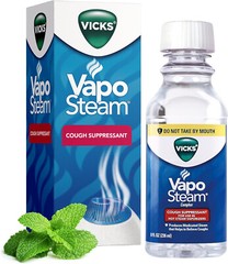 NEW Vicks VapoSteam Medicated Cough Suppressant Liquid for Vaporizers, 8oz
