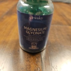 Magnesium Glycinate Gummies 500mg, Sugar-Free for Adults 60 Count (Pack of 1)