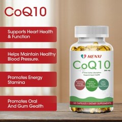 CoQ10 Coenzyme Q-10 Coenzyme 300mg Capsules BIOPERINE Antioxidant Heart Energy