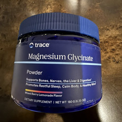 Magnesium Glycinate Powder Mixed Berry Lemonade Flavor About 60 Servs EXP 10/28