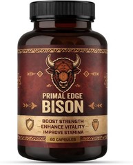 Primal Edge American Bison Extract Energy Stamina Vitality 60 Capsules