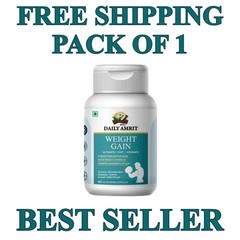 BODY GROW Fast Weight Gain Pills Ayurvedic Muscle Mass Gainer For Men (60-180N)
