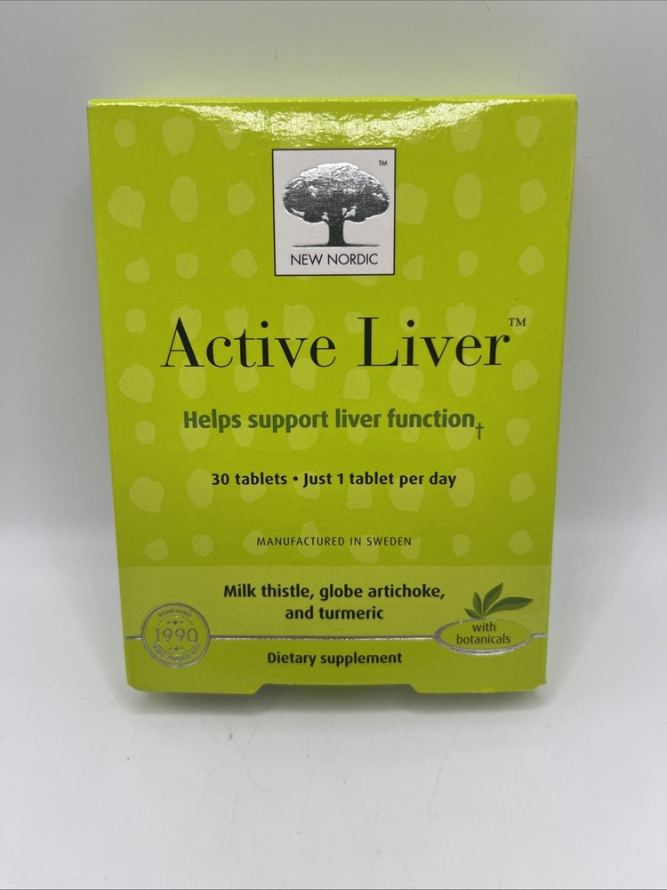 New Nordic Active Liver Tablets,Supports Liver Function 30 Count. EXP : 5/28