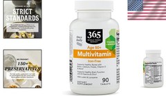 Whole Foods Age 50+ Multivitamin | Lutein, Lycopene & Brain Support, 90 Tabs