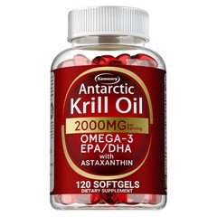 Antarctic Krill Oil – Omega-3 EPA, DHA, Astaxanthin, Memory Support, Anti Aging