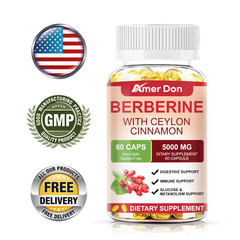 Super Berberine Ceylon Cinnamon 5000mg 120 Softgels Heart Health & Blood Sugar