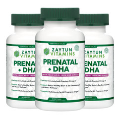Zaytun Vitamins Halal Prenatal DHA w/ Ginger, One Per Day, 60 Softgels, US Made
