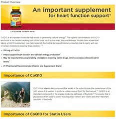 Nature Made CoQ10 200mg Supports Heart & Cellular Energy Production 140 Softgels