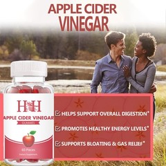 Ustar Apple Cider Vinegar Gummy Vitamins – Immunity & Detox – (1 Bottle 60 Piece