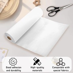10 Ft x 12.4 Inch Hot Fix Transfer Tape, Rhinestones Transfer Film Paper Roll –