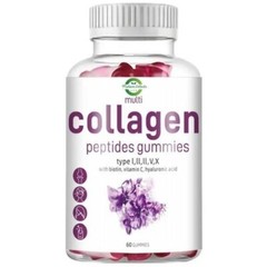 Multi Collagen Peptides 60 Gummies with Biotin, by MaheerSelects