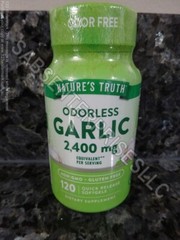 840 Nature’s Truth ODORLESS GARLIC 2400mg Quick Release Softgels 7 bottle of 120