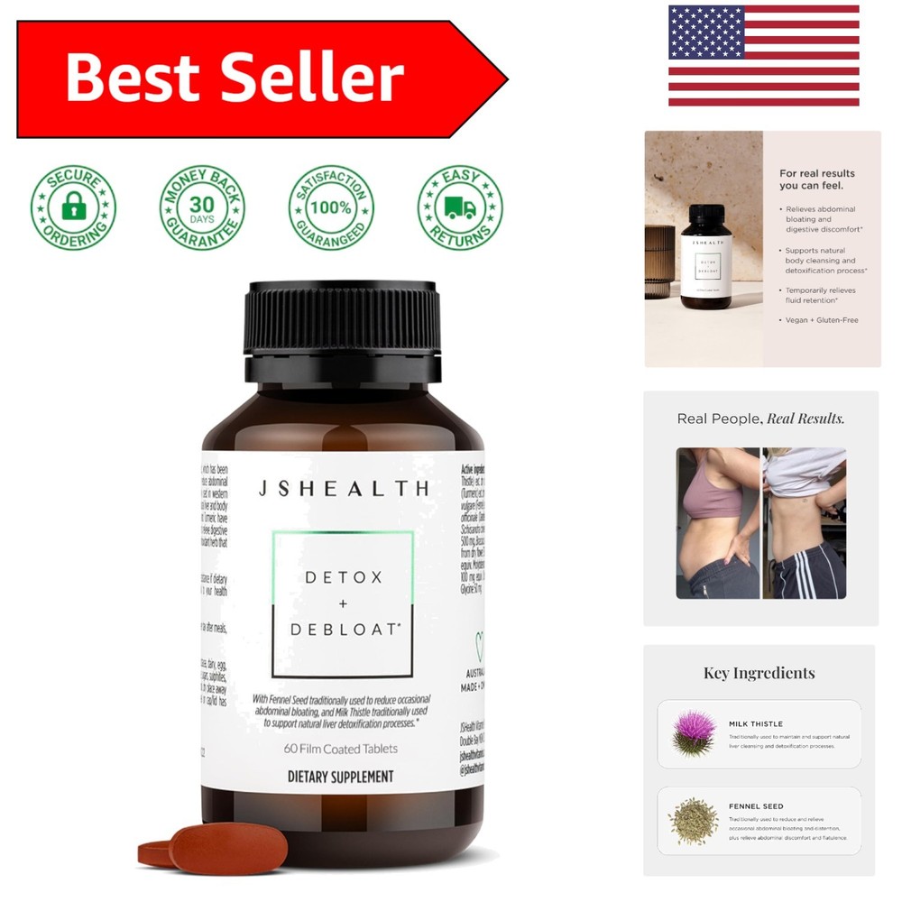 Detox & Debloat Formula with Turmeric & Fennel – 60 Tablets for Wellness