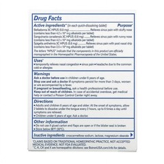 Boiron SinusCalm Unflavored 60 Tabs Each (Pack of 3)