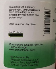 Christopher’s Soothing Digestion 600mg 180 Vegetarian Capsules – 2 Pack