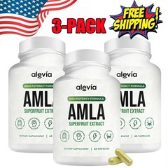 Alevia Organic Amla Capsules 1000mg Indian Gooseberry Antioxidant Supplement