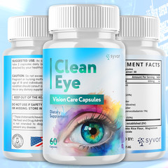 (2 Pack) Clean Eye Advanced Support For Healthy Eye Vision CleanEye 120 Capsules