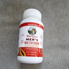 Mary Ruth’s Multivitamin Gummies Men Papaya Orange, 60 Count