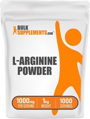 BulkSupplements L-Arginine Base Powder 1kg – 1000 mg Per Serving