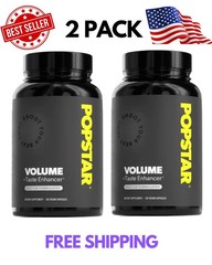 Popstar Semen Volume Supplement Capsules Men’s Fertility 2 Pack Zinc 120