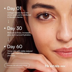 HK Vitals Skin Radiance Collagen Powder Orange 200g with Vitamin C & E Pack of 1