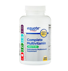 Equate Complete Multivitamin Adults 50+ 220 Tablets Daily Vitamins Senior Health