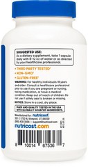 Nutricost N-Acetyl L-Cysteine (NAC) 600mg, 120 Vegan Capsules – Non-GMO New