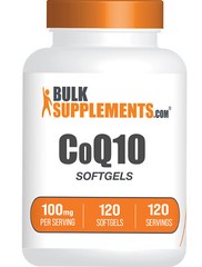 BulkSupplements Coenzyme Q10 120 Softgels – 100 mg Per Serving
