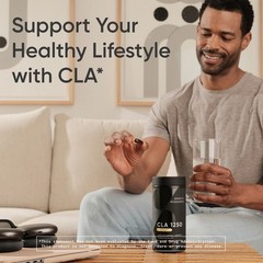 CLA 1250mg Active Conjugated Linoleic Acid, Soy & Gluten Free (180 Softgels)