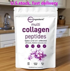 Micro Ingredients Multi Collagen Peptides – Types I,II,III,V,X , Unflavored