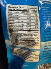 300ct Thrive Men’s Premium Lifestyle Capsules – manufacture date 5/2024 – 5 bags