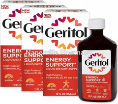 3 Pack Geritol Liquid B-Vitamins & Iron Supplement 3×12 Oz (354ml) Fast ShippinG