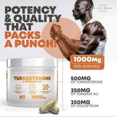 Peak Revival X Turkesterone & Tongkat 1000mg Supplement Muscle Growth & Recovery
