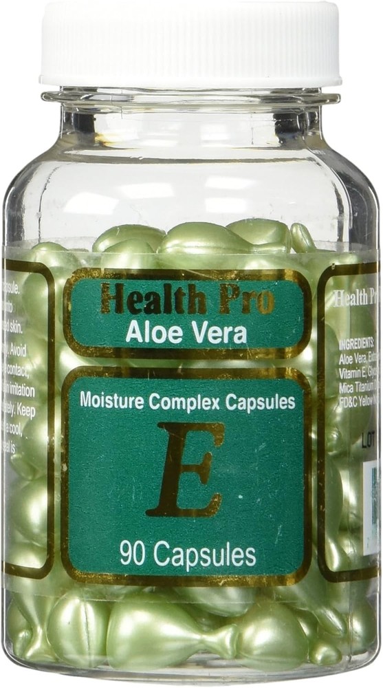 Moisturizing Aloe Vera and Vitamin E Capsules for Face All Skin Types