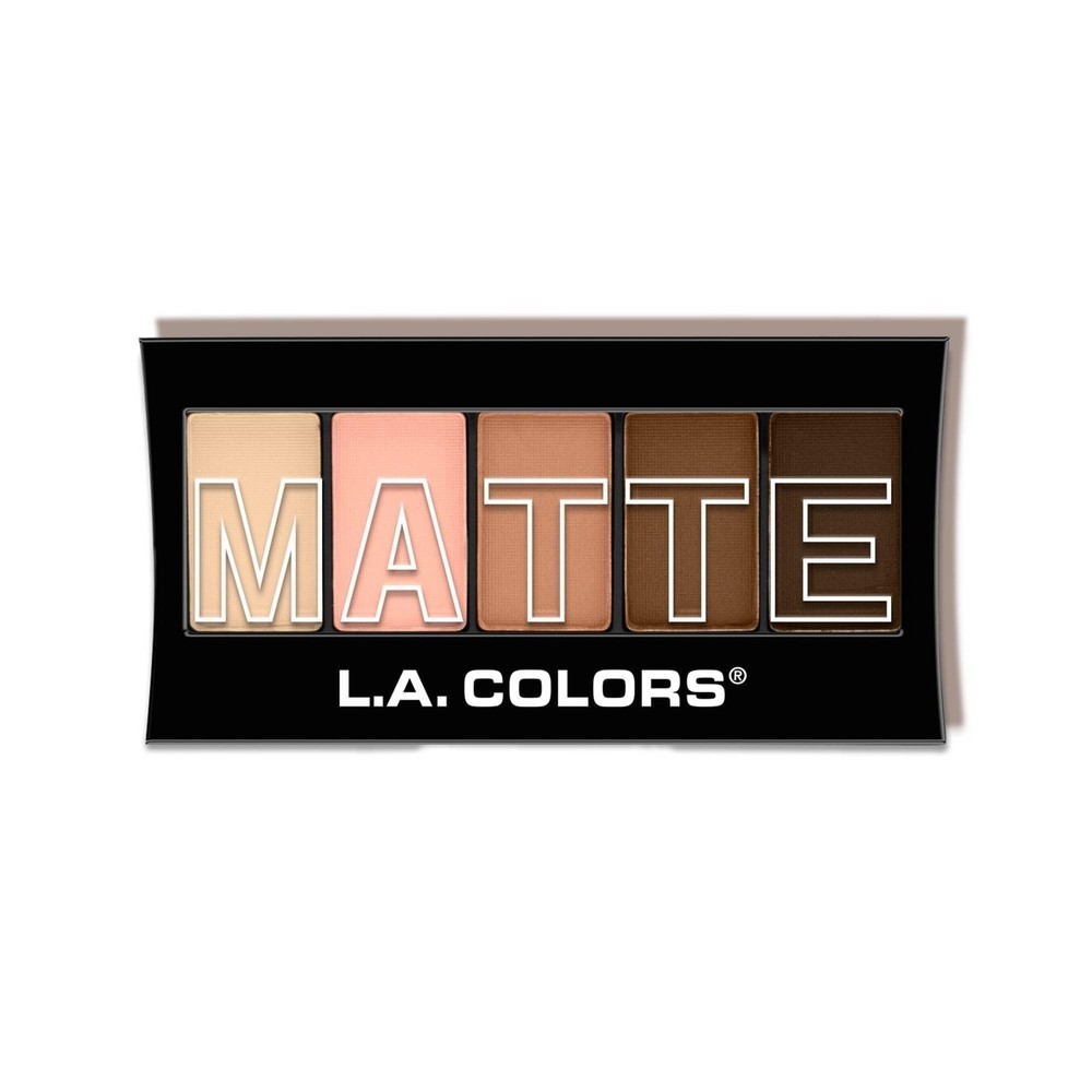L.A. COLORS 5 Color Matte Eyeshadow, Tan Khaki CEM478 0.25 Ounce (Pack of 1)