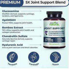 Why Not Natural Glucosamine Chondroitin MSM, Joint Support Supplement 2150mg