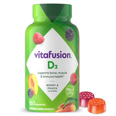 Vitafusion Vitamin D3 Gummies 150ct Mixed Fruit Gluten Dairy Free