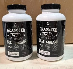 2X Ancestral Supplements Grass Fed Beef Organ Supplement – Non-GMOEXP:09/2028